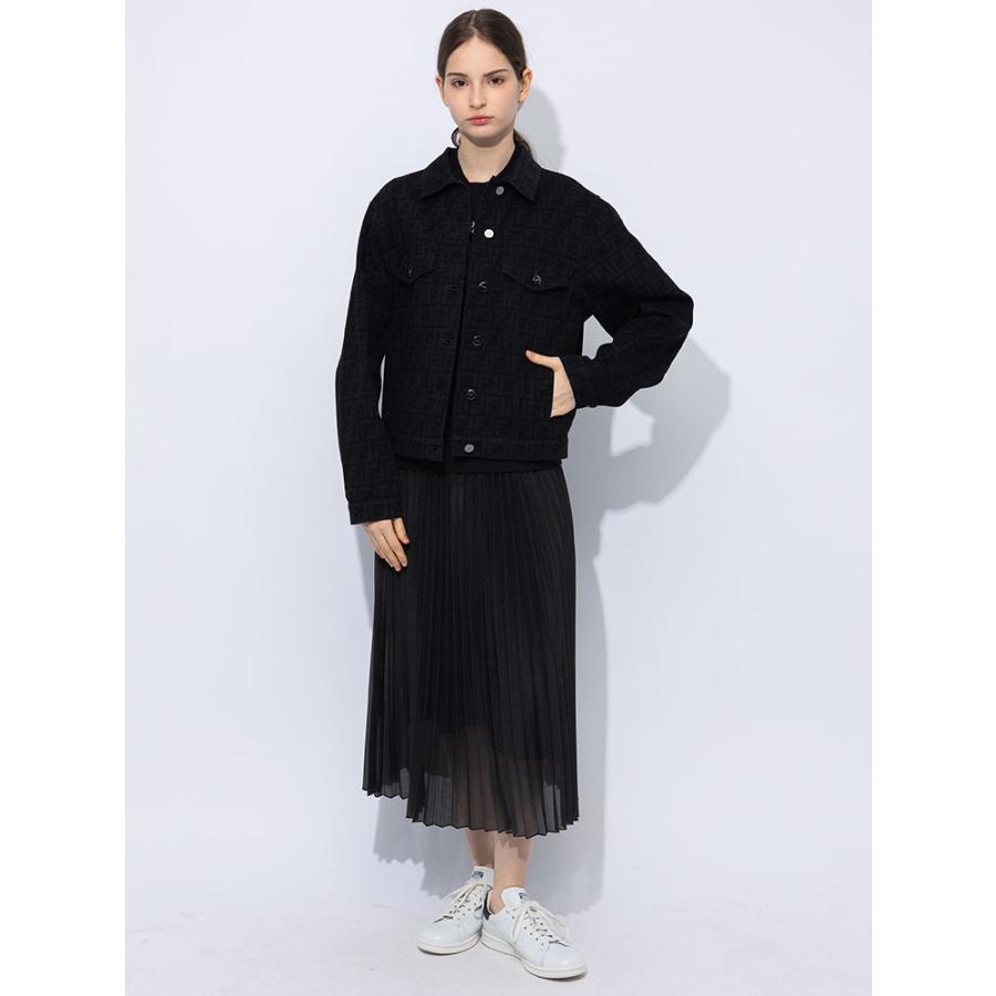 FENDI（フェンディ） デニムジャケット レディース ロゴプリント フル