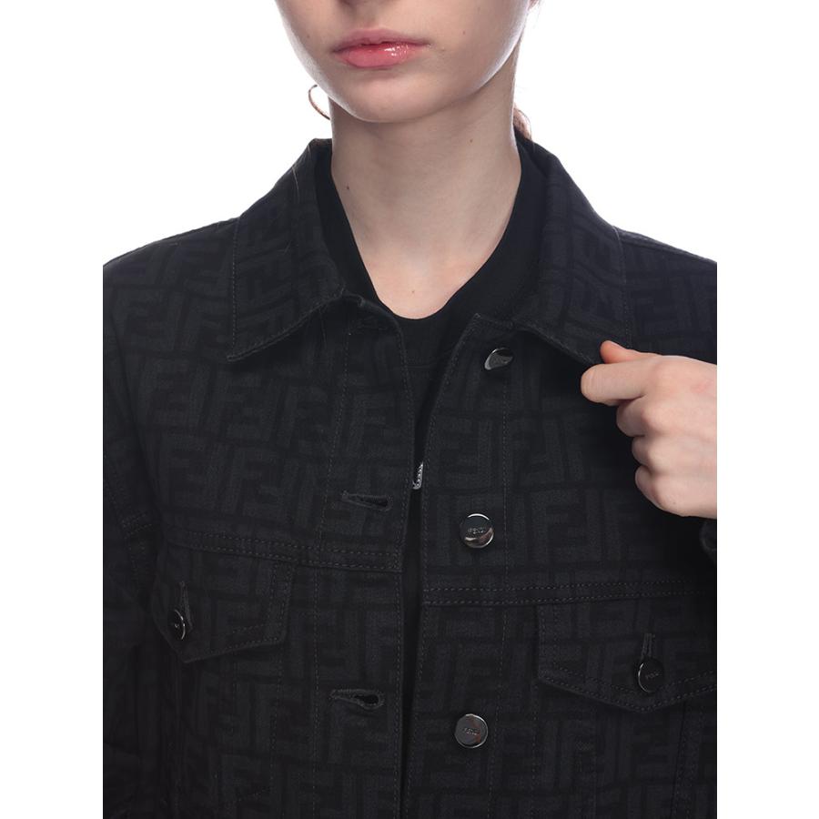 FENDI（フェンディ） デニムジャケット レディース ロゴプリント フル