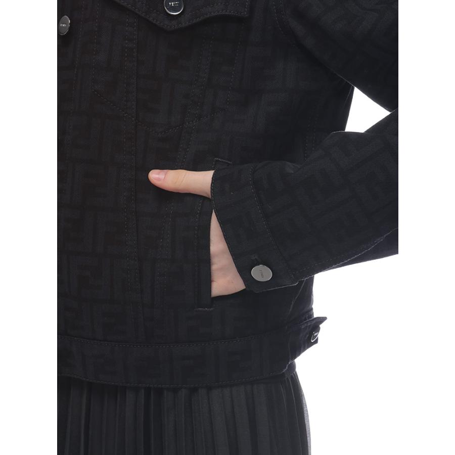 FENDI（フェンディ） デニムジャケット レディース ロゴプリント フル