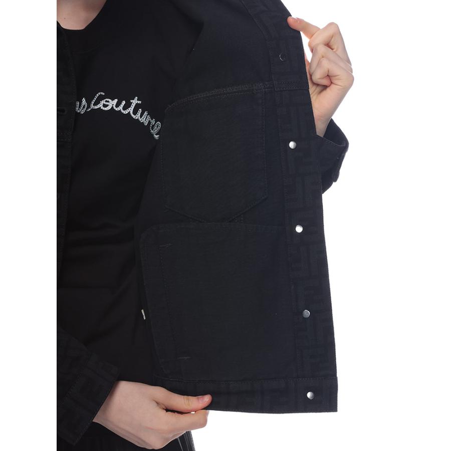 FENDI（フェンディ） デニムジャケット レディース ロゴプリント フル