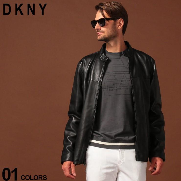 Dkny ダナキャラン ニューヨーク レザージャケット フルジップ レザー シングル ブランド メンズ アウター ブルゾン 革ジャン スタンドカラー Dkdx9m23 ゼンオンライン 通販 Yahoo ショッピング