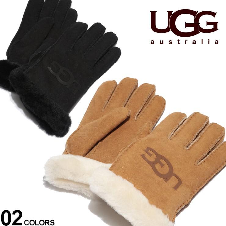無料クリスマスラッピング対象 アグ レディース 手袋 Ugg Australia グローブ シープスキン ロゴ Sheepskin Logo レザー 革手袋 ふわふわ Uggl ゼンオンライン 通販 Yahoo ショッピング