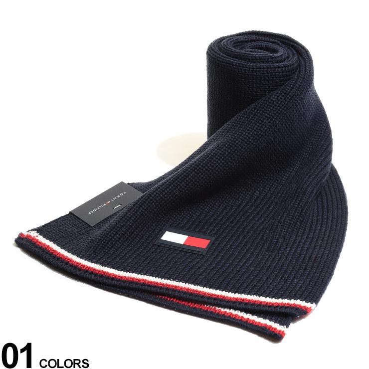トミーヒルフィガー マフラー Tommy Hilfiger ワンポイント ライン リブ ブランド メンズ レディース リブニット Tm1ct3067 ゼンオンライン 通販 Yahoo ショッピング