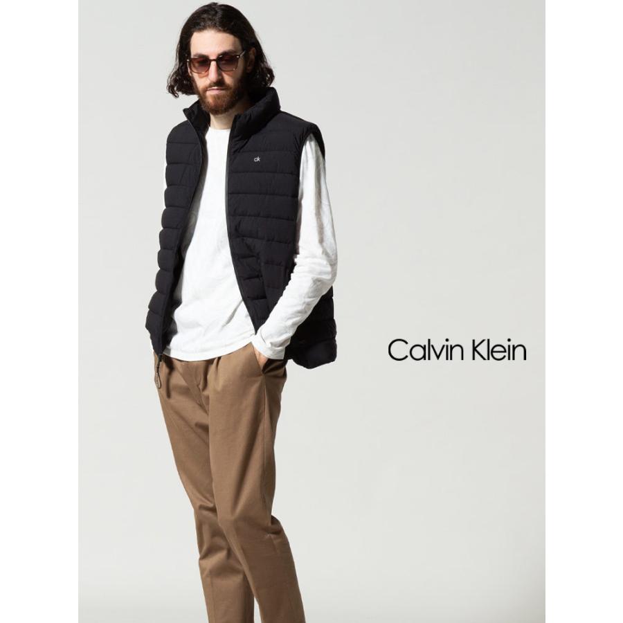 カルバンクライン メンズ ベスト Calvin Klein CK ロゴ プリント 中綿 カルバンクライン メンズ ベスト Calvin Klein CK ロゴ プリント 中綿