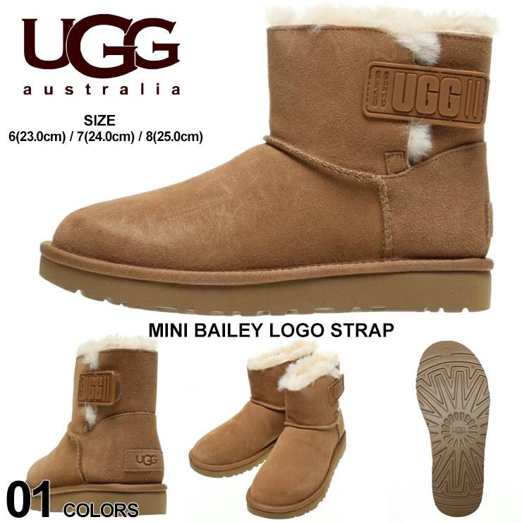 アグ オーストラリア UGG Australia ロゴ ムートンブーツ MINI BAILEY LOGO STRAP ブランド レディース 靴