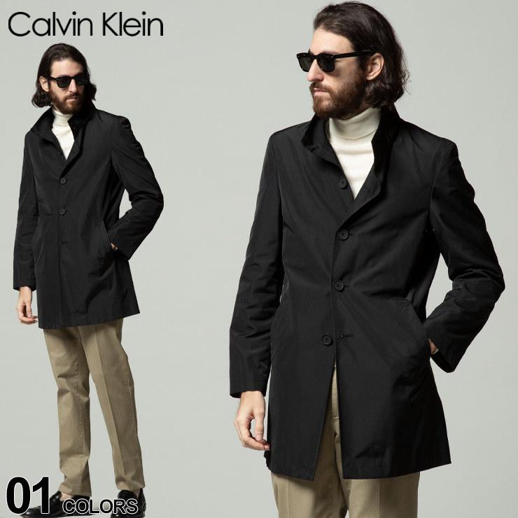 CALVIN KLEIN カルバンクライン スタンドカラー ナイロン コート SLIMFIT ブランド メンズ アウター コート ビジネス CKMERCER｜zen