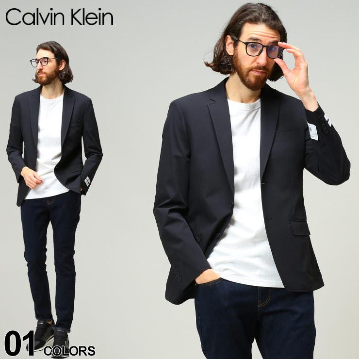 カルバンクライン ジャケット メンズ Calvin Klein ストレッチ 無地 ブランド テーラード シングル ビジネス カジュアル 大きいサイズ Ckmellison7uw ゼンオンライン 通販 Yahoo ショッピング