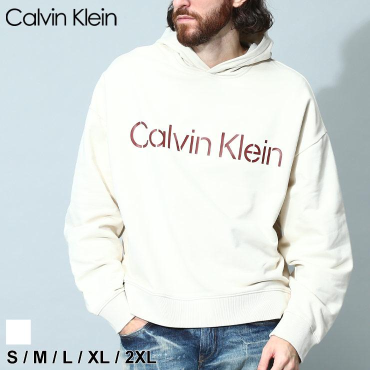 カルバンクライン メンズ パーカー Calvin Klein ブランド フーディー トップス 長袖 スウェット ロゴ プリント プルオーバー  ルーズフィット CK40JM229 :7589221286:ゼンオンライン 通販 