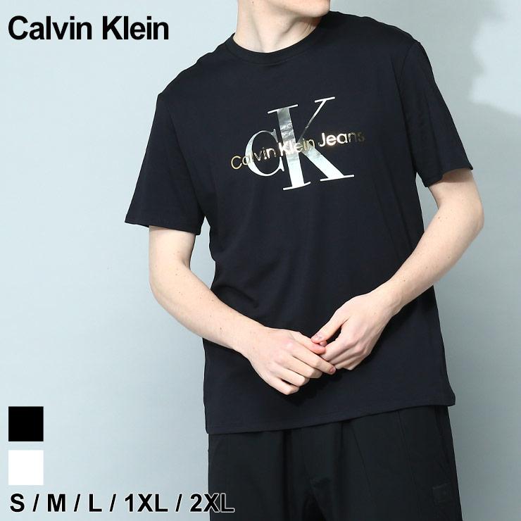 カルバンクライン Calvin Klein Tシャツ 半袖シャツ 半袖Tシャツ カットソー 半袖 コットン メンズ トップス ロゴ クルー