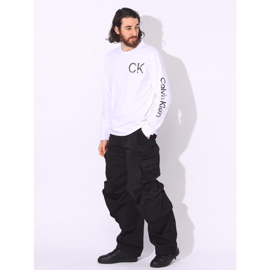 Calvin Klein（カルバン・クライン） 綿100％ かすれ ロゴ プリント