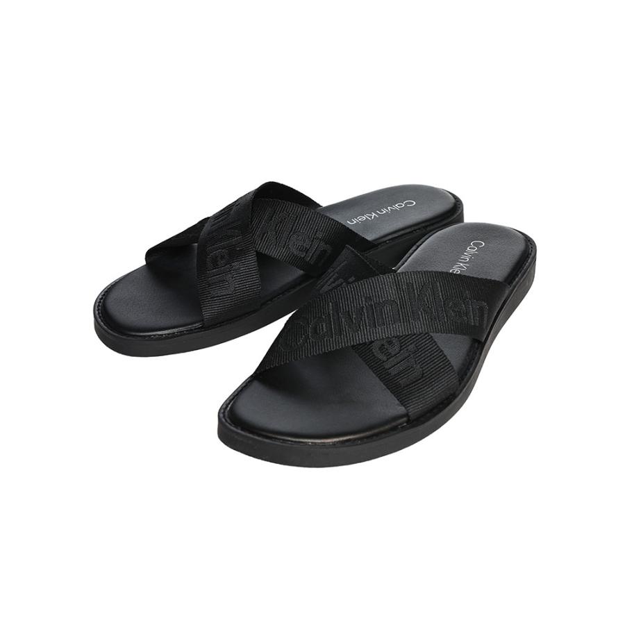 カルバンクライン　メンズサンダル　ブラック 楽天市場】Calvin Klein カルバンクライン サンダル BLACK NORWICH