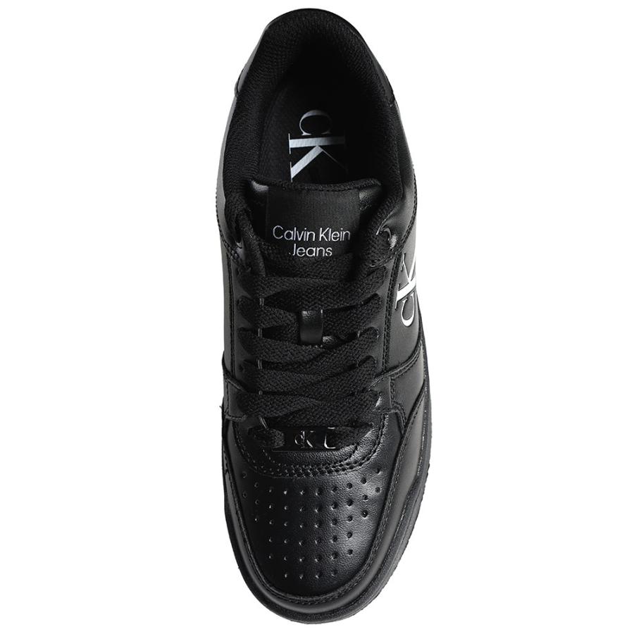 Calvin Klein (カルバンクライン) フェイクレザー ロゴ レース