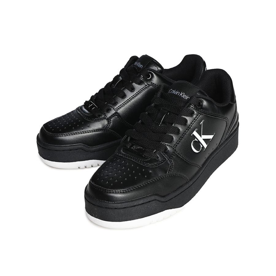 Calvin Klein (カルバンクライン) フェイクレザー ロゴ レース