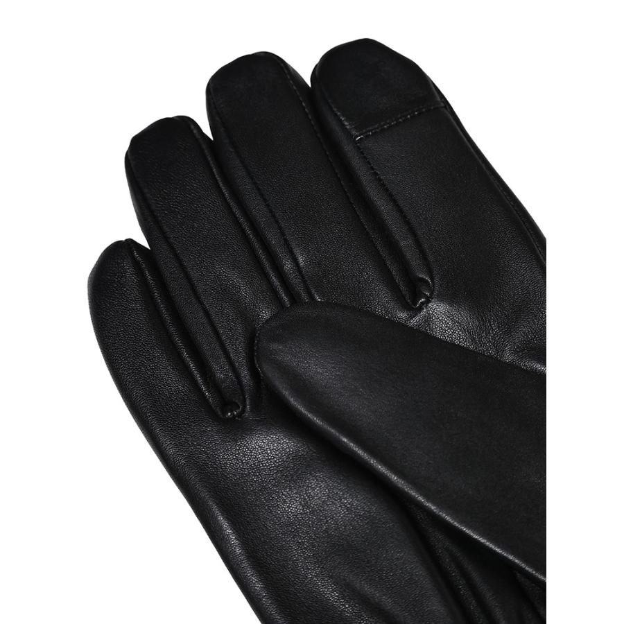 【未使用】カルバンクライン　グローブ　手袋　ブラック　シープスキン　羊革 Calvin Klein（カルバン・クライン） レザー 裏フリース グローブ