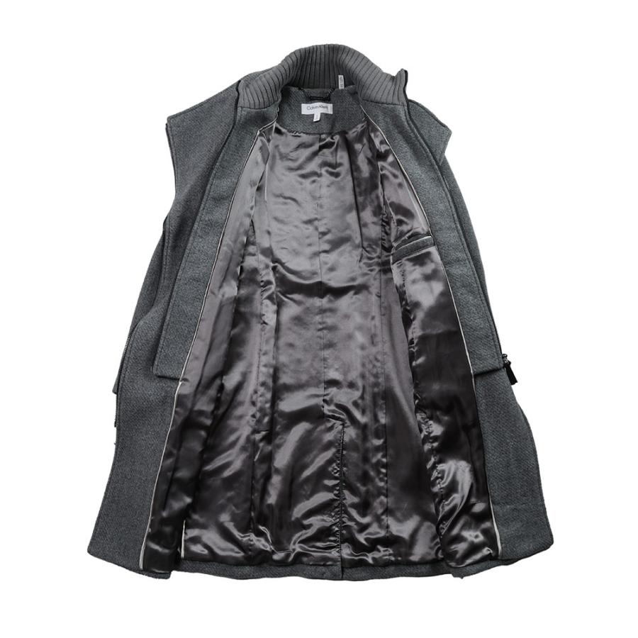 Calvin Klein カルバンクライン ウール混 ジップ ベルト付き Calvin Klein カルバンクライン ウール混 ジップ ベルト付き
