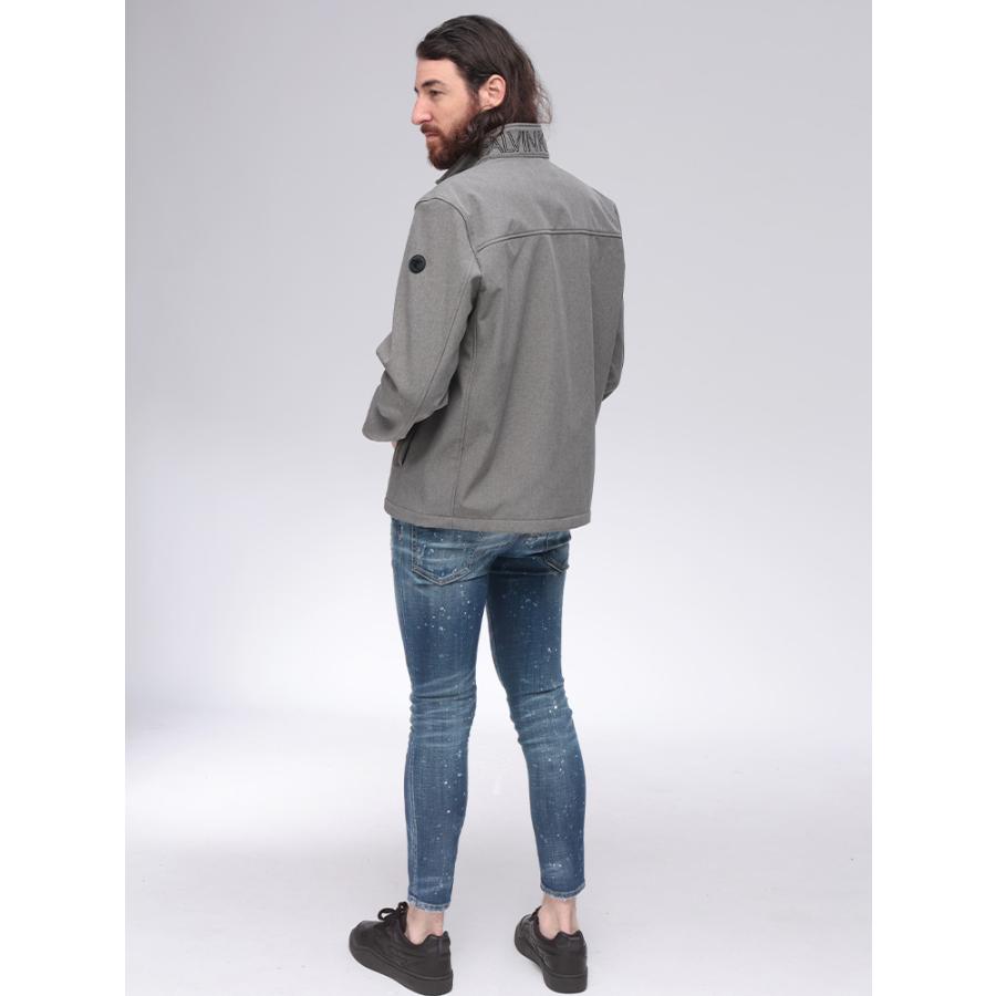 Calvin Klein（カルバン・クライン） メンズ 襟ロゴ 裏フリース 