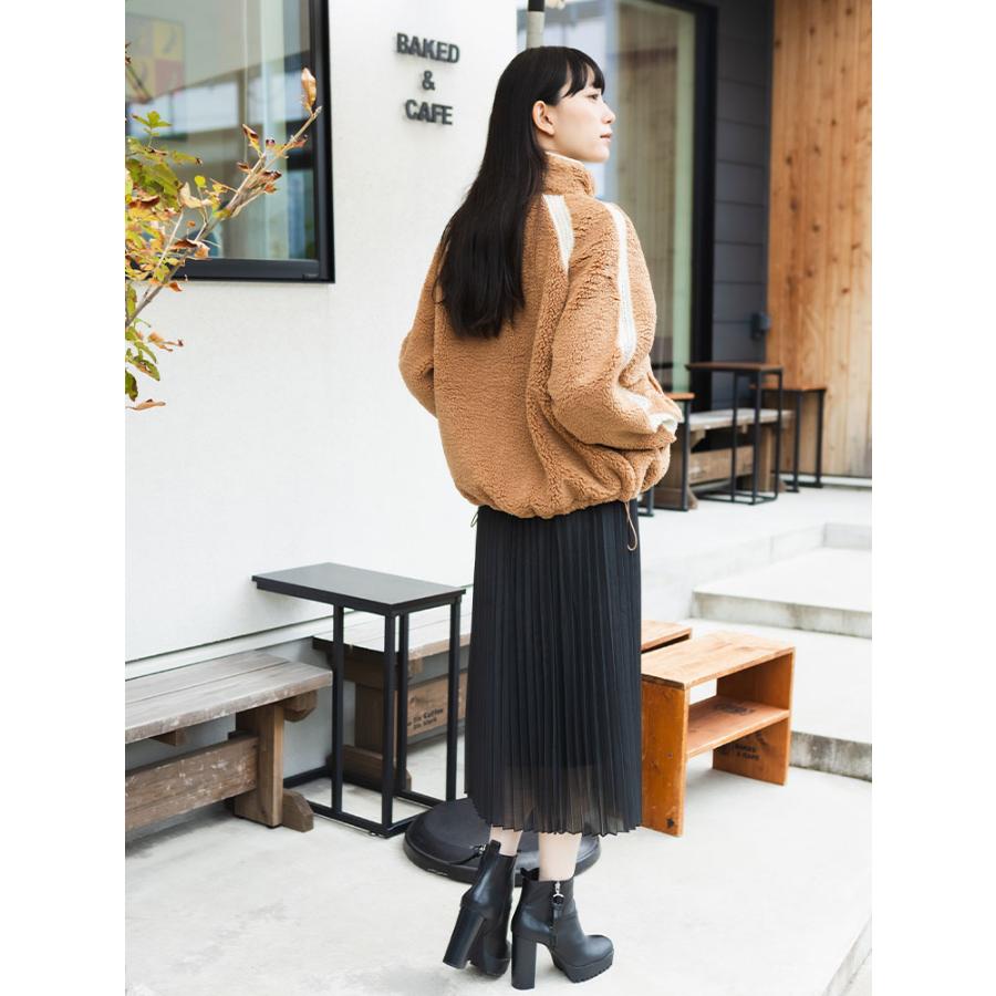 UGG（アグ） 裏フリース フルジップ ボアジャケット Nikia Crochet