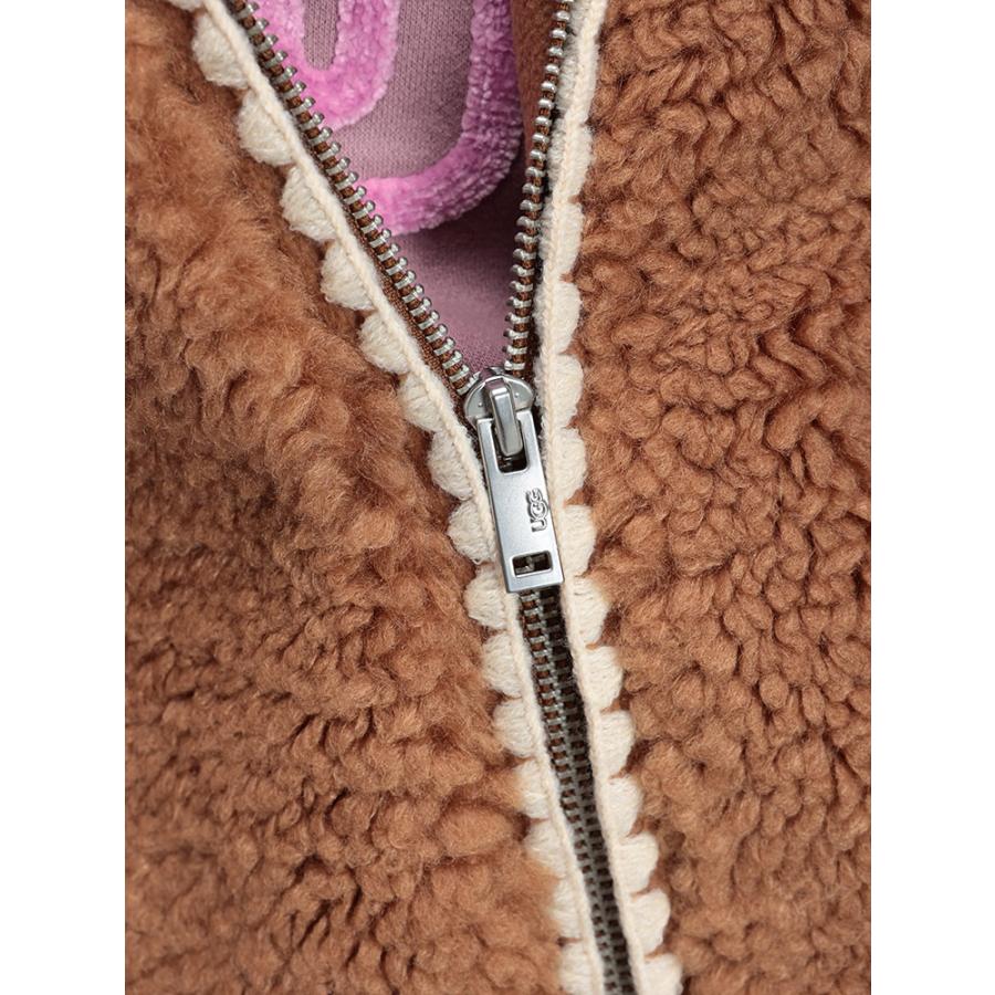 レディース UGG ボア ジャケット ピンク/ブラウン