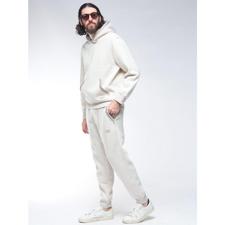 UGG（アグ） パーカー トップス メンズ 裏起毛 ライン プルオーバー