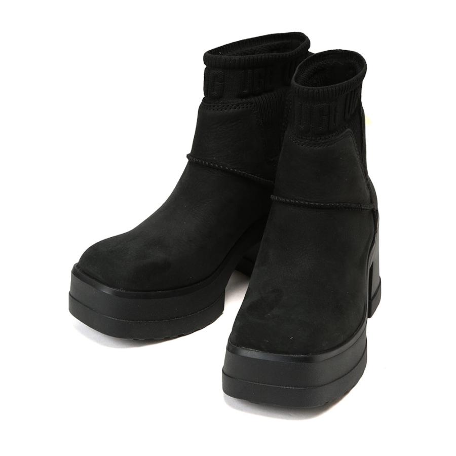 UGG アグ ショートブーツ 靴 レディース ニットゴア ロゴ 厚底