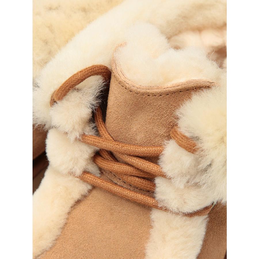 UGG（アグ） ブーツ 靴 レディース スエード ボア ショートブーツ 厚底
