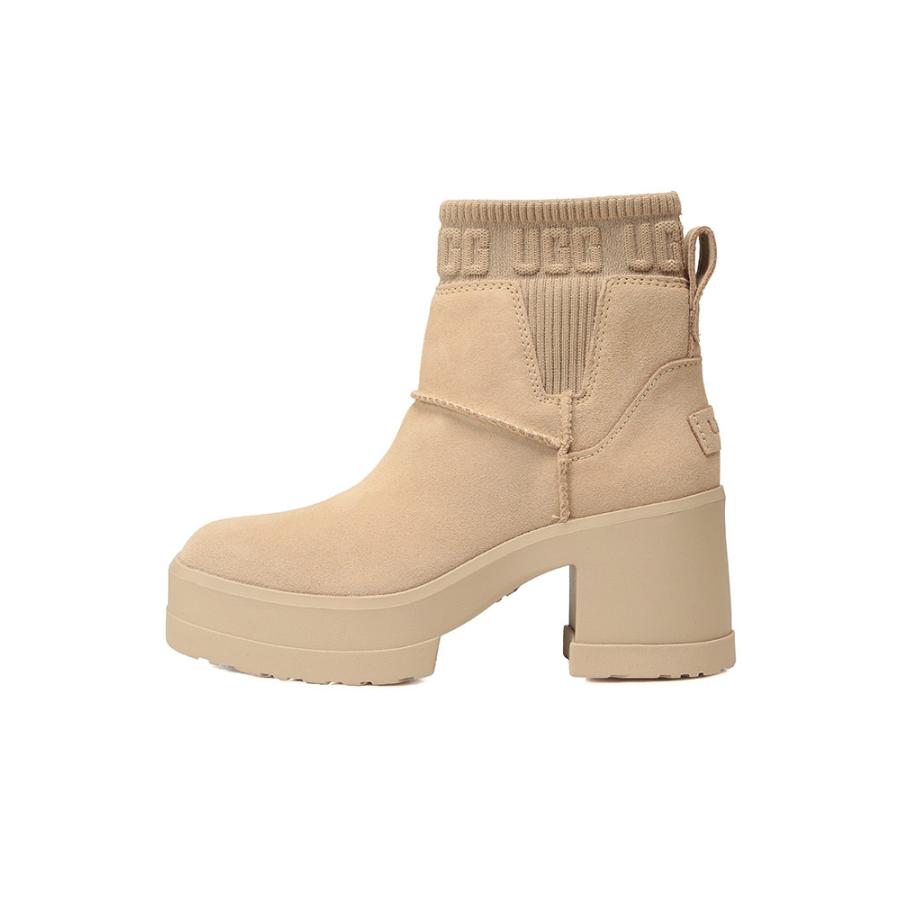 UGG アグ ショートブーツ 靴 レディース ニットゴア ロゴ 厚底