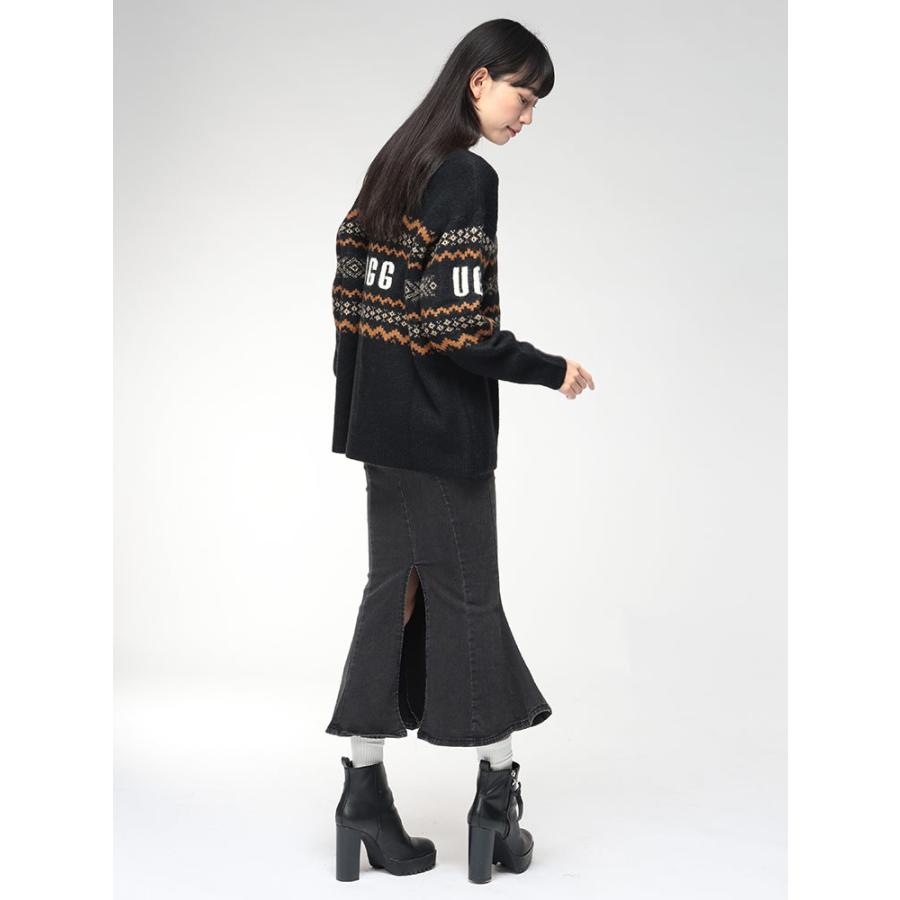 UGG（アグ） メンズ ニット レディース ライン ロゴ クルーネック