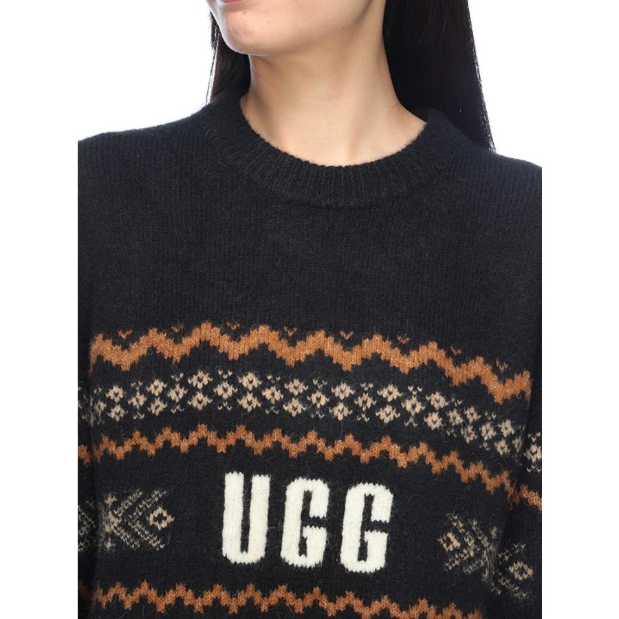 UGG（アグ） メンズ ニット レディース ライン ロゴ クルーネック