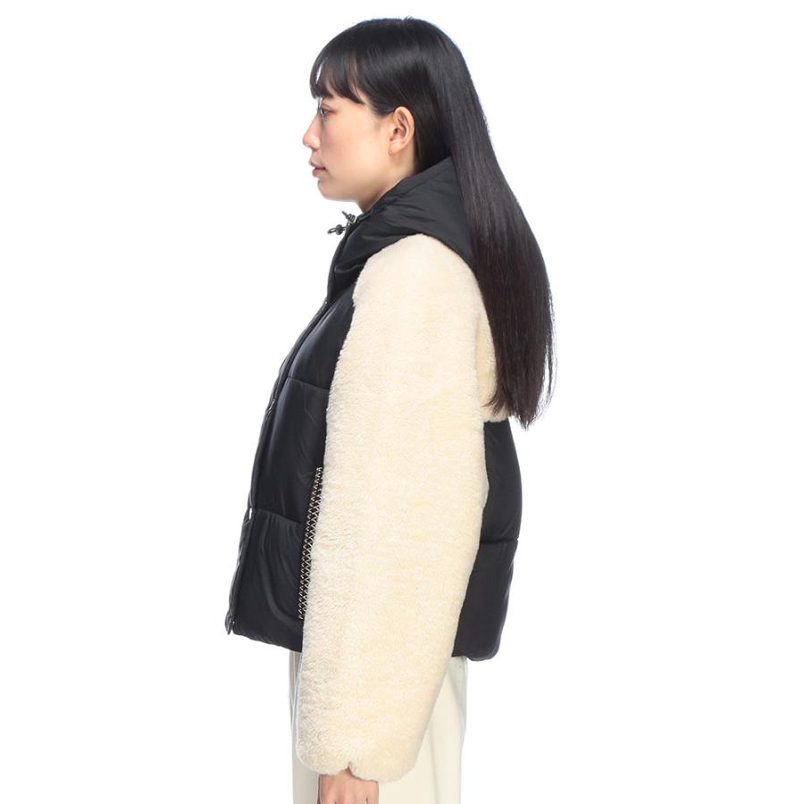 アグ ブルゾン レディース UGG ボア 中綿 コンビ フルジップ パッファー ジャケット 切り替えブルゾン MYKAH マイカ UGGL1171466の画像