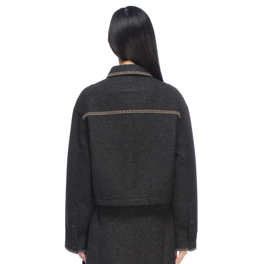 UGG（アグ） ジャケット レディース ロゴ ステッチ フルボタン
