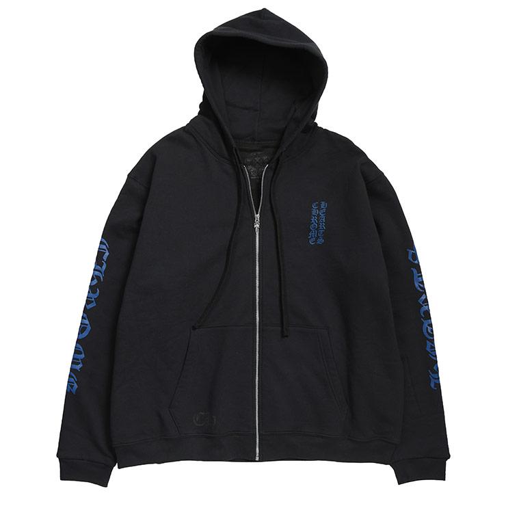 CHROME HEARTS（クロムハーツ） パーカー メンズ 袖ロゴ ダガージップ