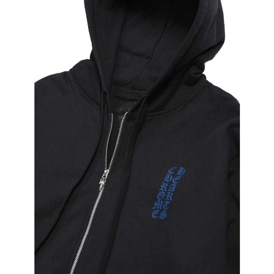 CHROME HEARTS（クロムハーツ） パーカー メンズ 袖ロゴ ダガージップ