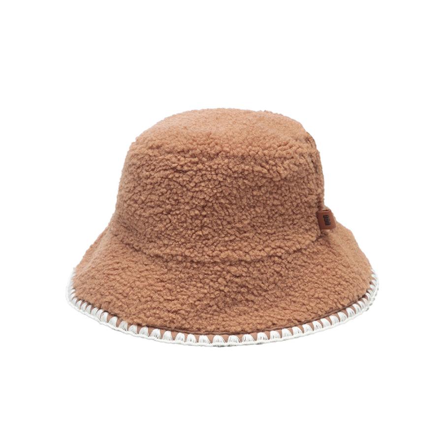 UGG（アグ） バケットハット レディース ロゴ ボア バケット ハット