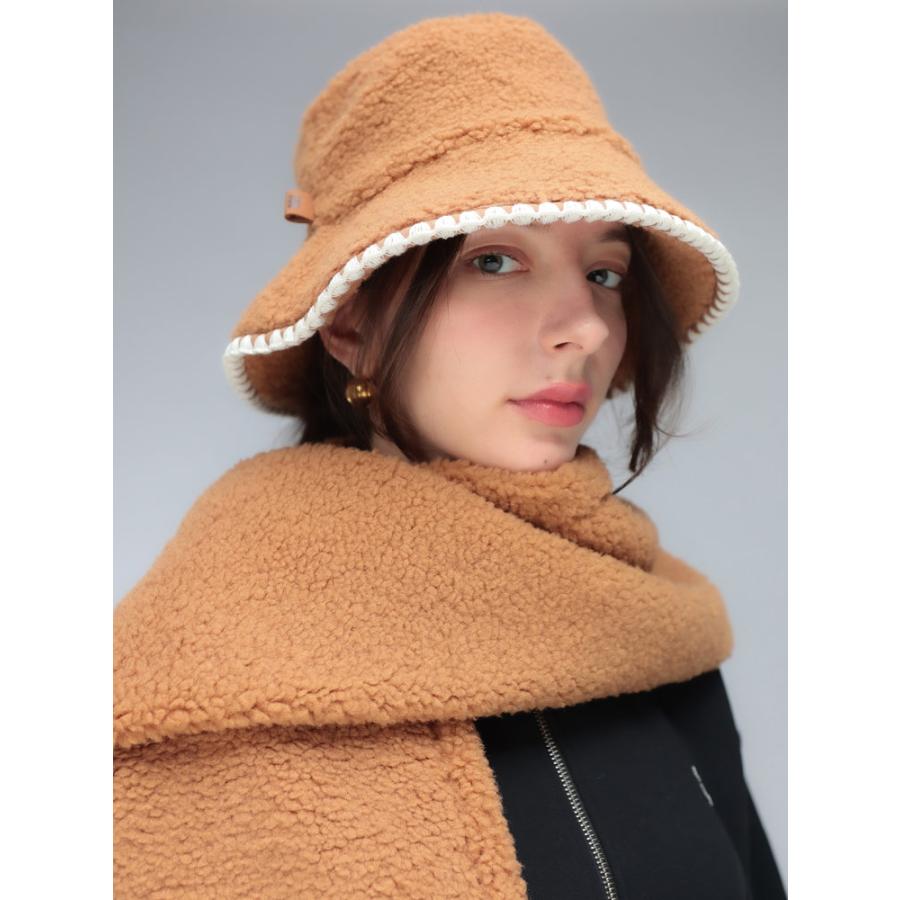 UGG（アグ） バケットハット レディース ロゴ ボア バケット ハット