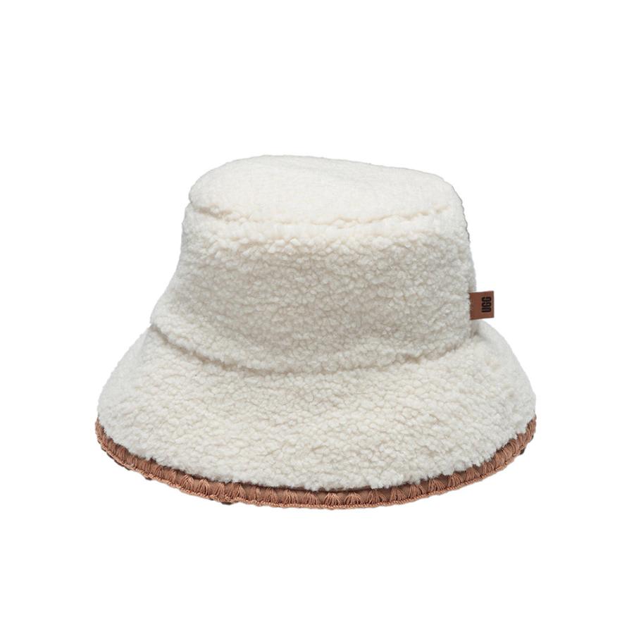 UGG（アグ） バケットハット レディース ロゴ ボア バケット ハット