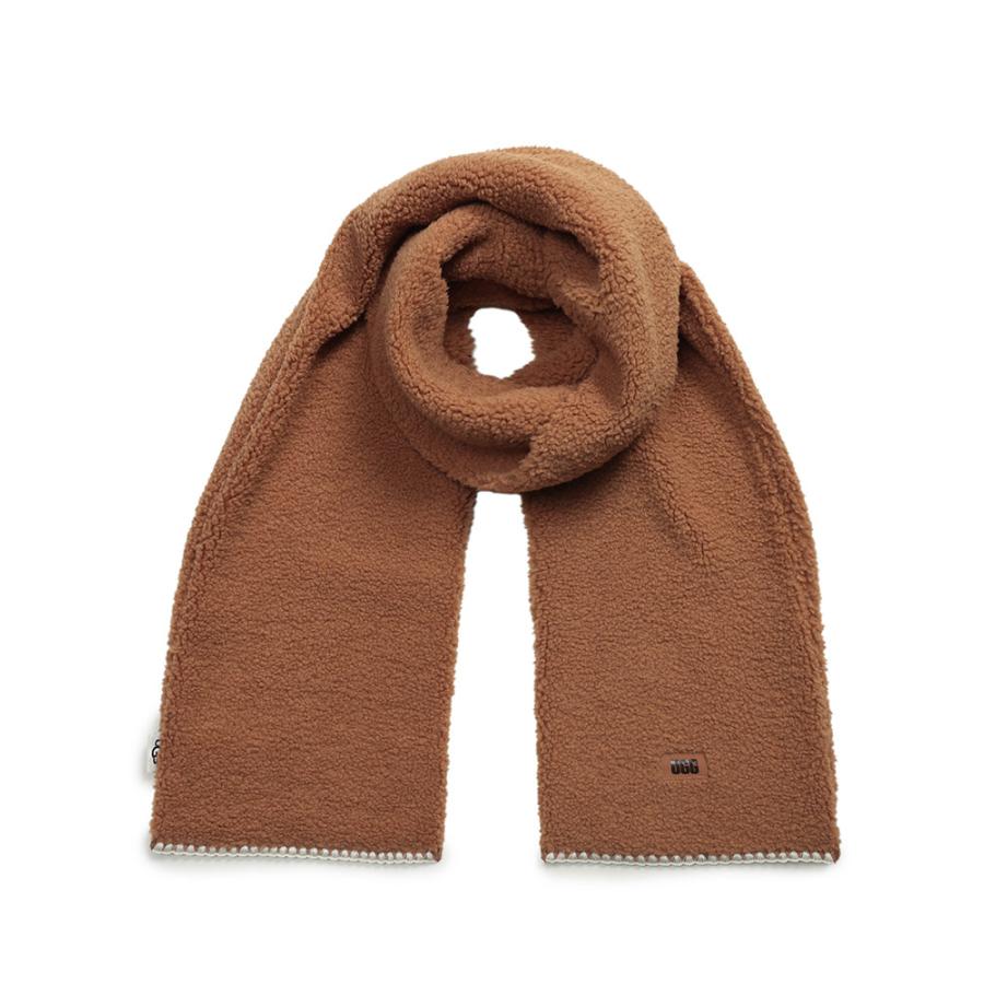 UGG（アグ） マフラー レディース ロゴ ボア マフラー fluff Scalloped