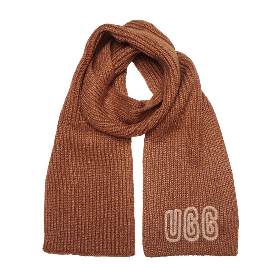 UGG（アグ） マフラー レディース ロゴ リブ マフラー Chunky Crafted