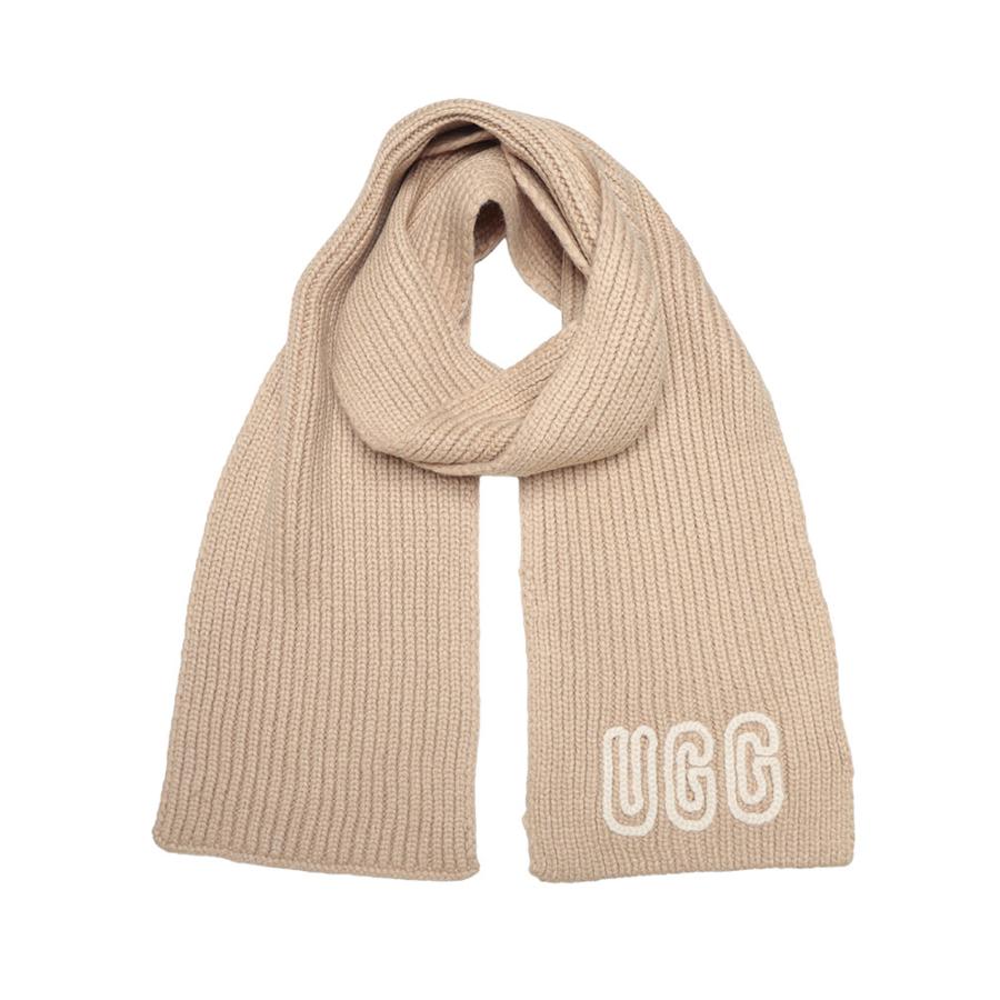 UGG（アグ） マフラー レディース ロゴ リブ マフラー Chunky Crafted