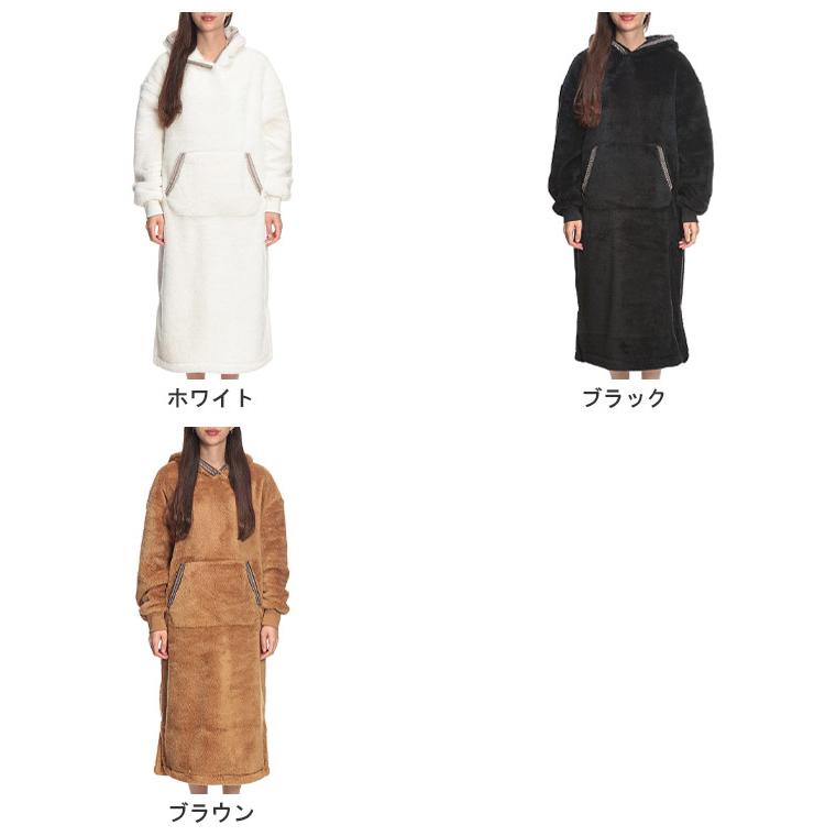 UGG（アグ） レディース ワンピース ボア フード付き ロング丈