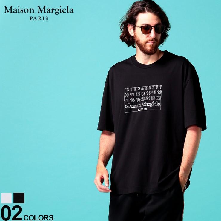 メゾン マルジェラ メンズ Tシャツ 半袖 Maison Margiela ロゴ プリント タグ クルーネック Numeric Logo ブランド クルー プリントt ロゴt Migc0696s ゼンオンライン 通販 Yahoo ショッピング
