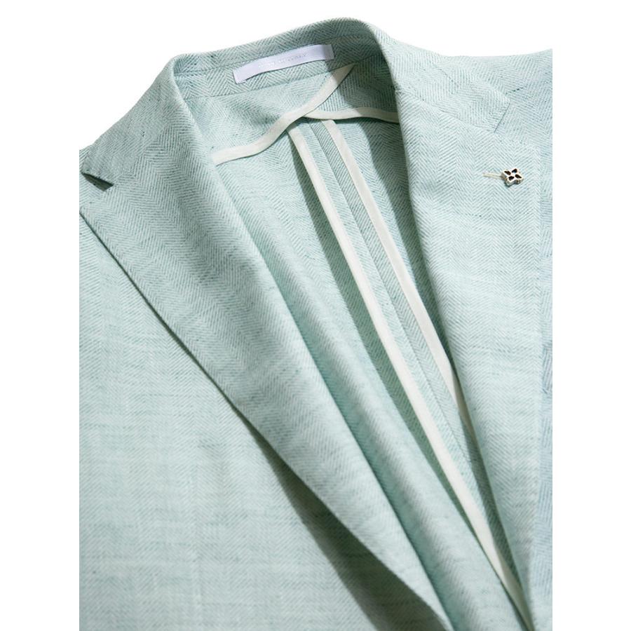 タリアトーレ liatore 麻混 ヘリンボン シングル 2ツ釦 ジャケット ブランド メンズ テーラード リネン コットン Tgmc22k34seg243 ゼンオンライン 通販 Yahoo ショッピング