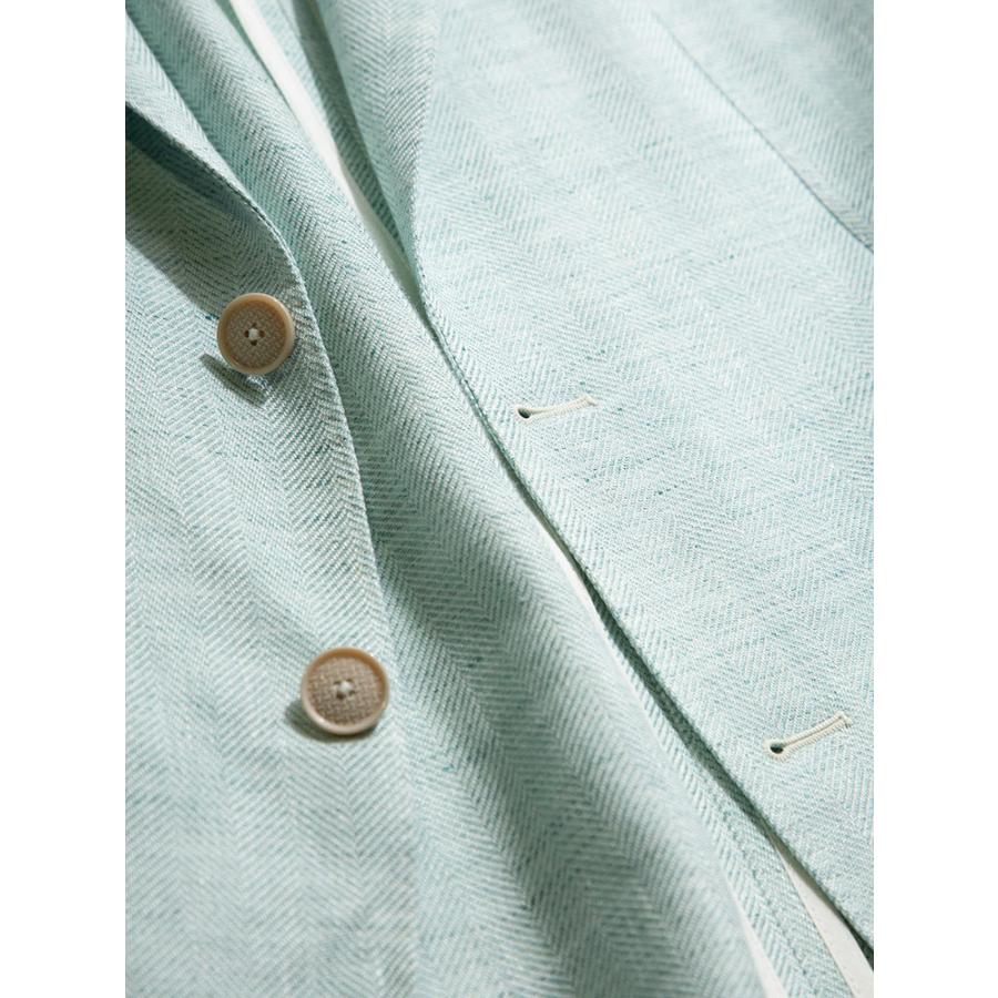 タリアトーレ liatore 麻混 ヘリンボン シングル 2ツ釦 ジャケット ブランド メンズ テーラード リネン コットン Tgmc22k34seg243 ゼンオンライン 通販 Yahoo ショッピング