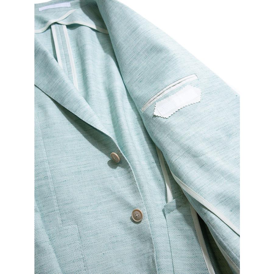 タリアトーレ liatore 麻混 ヘリンボン シングル 2ツ釦 ジャケット ブランド メンズ テーラード リネン コットン Tgmc22k34seg243 ゼンオンライン 通販 Yahoo ショッピング