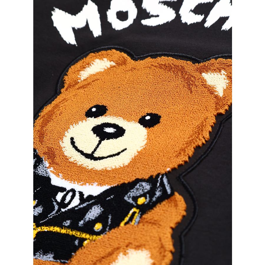 モスキーノ キッズ トレーナー MOSCHINO ブランド 子供服 トップス 裏起毛 ベア ロゴ MHKHUF064LDA16｜zen｜04