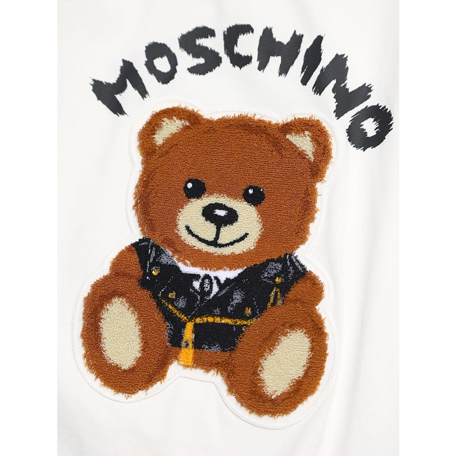 モスキーノ　キッズ　12A くまちゃん　ワッペン付きTシャツ　ホワイト モスキーノ キッズ Tシャツ 半袖 MOSCHINO ブランド 子供服 カットソー