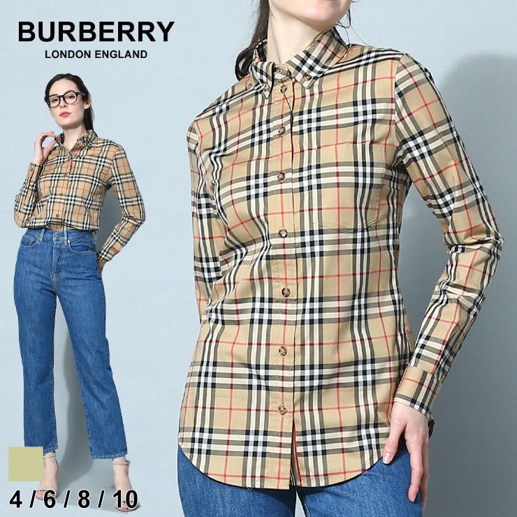 バーバリー シャツ BURBERRY チェックシャツ レディース 長袖 ボタン