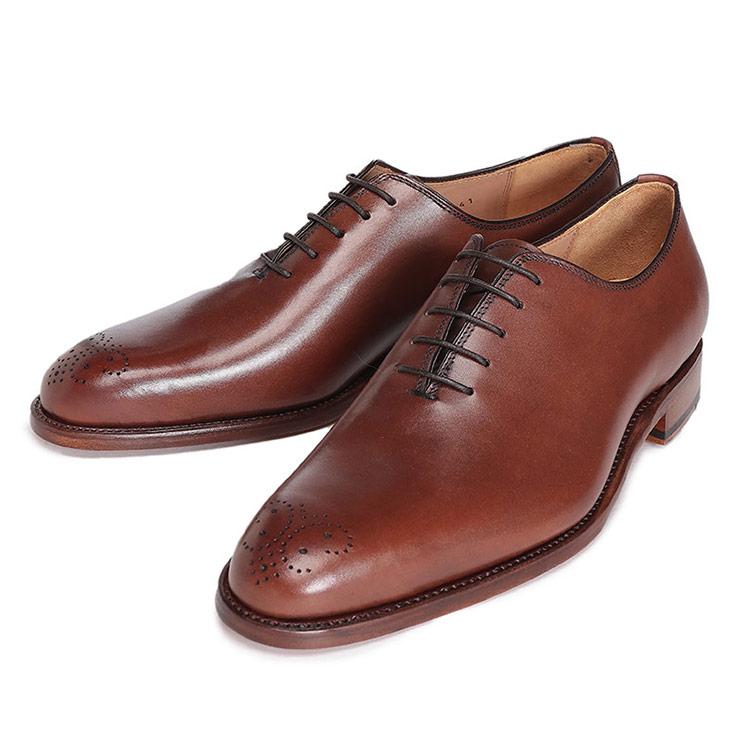 Cordwainer コードウェイナー レザー ホールカット メダリオン ドレス 