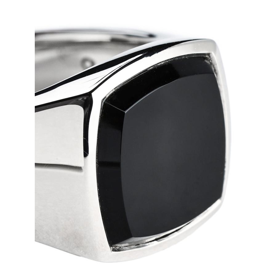TOM WOOD（トムウッド） メンズ リング TOM WOOD Kay Polished Onyx