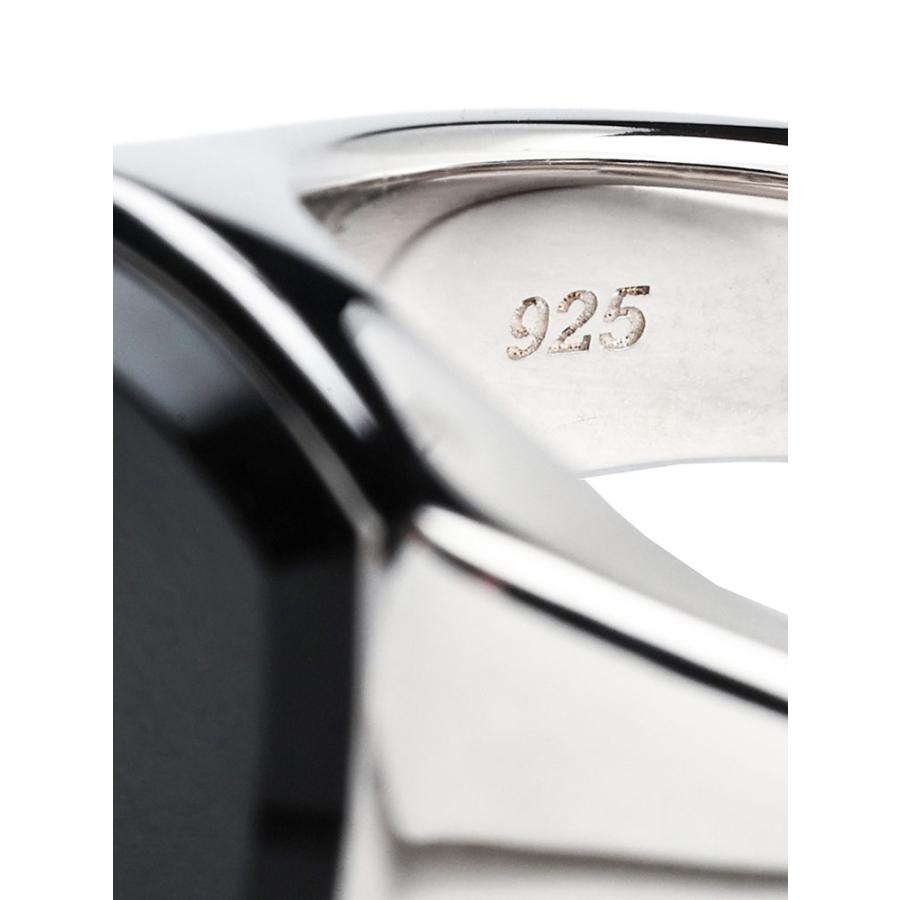 トム・ウッド メンズ リング TOM WOOD Kay Polished Onyx ポリッシュ オニキス シグネットリング TW101276 ブランド アクセサリー 指輪 | TOM WOOD | 05