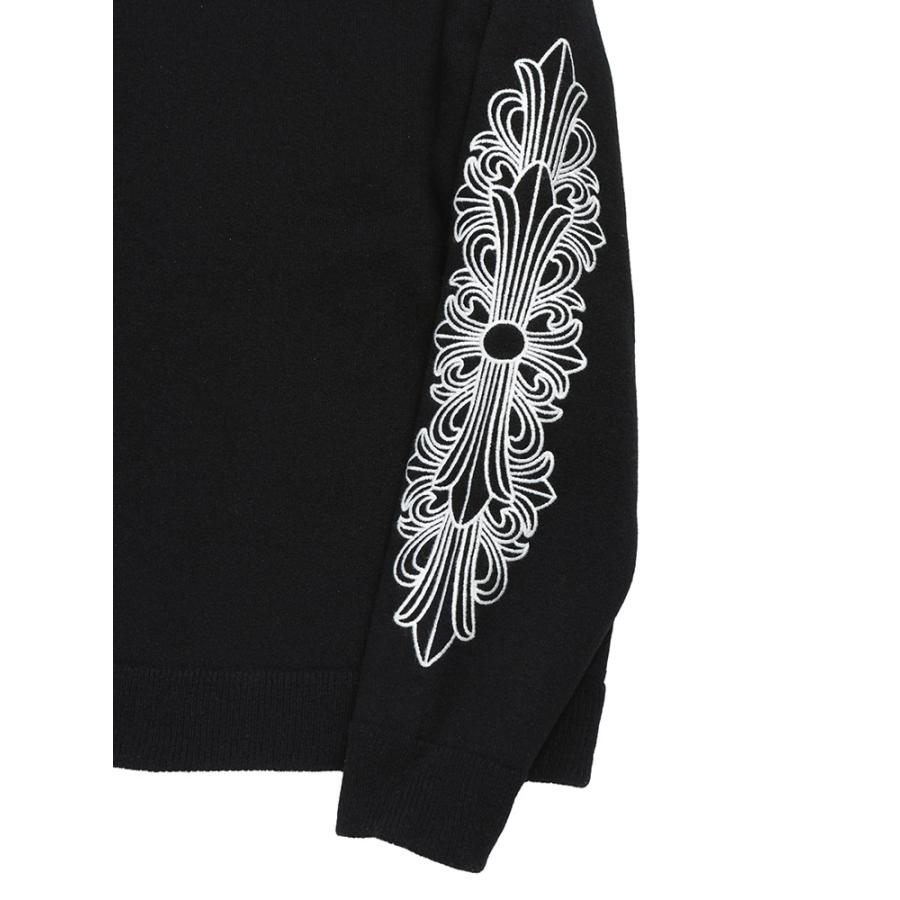 CHROME HEARTS（クロムハーツ） ニット メンズ フローラルクロス 刺繍